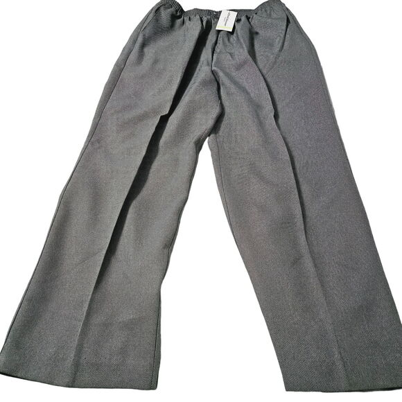 Alfred Dunner Womens Pants Grey Size 18W 100% Polyester Elastic Waist Financial - Picture 1 of 12